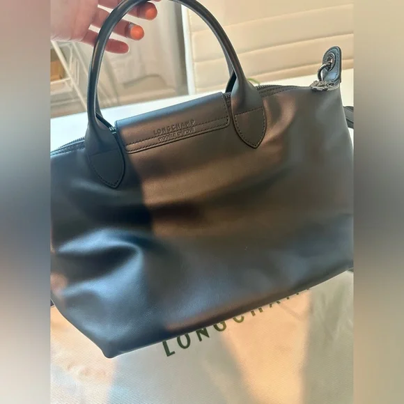 Brand New Longchamp Le Pliage Extra S Handbag black - Leather - Picture 6 of 14